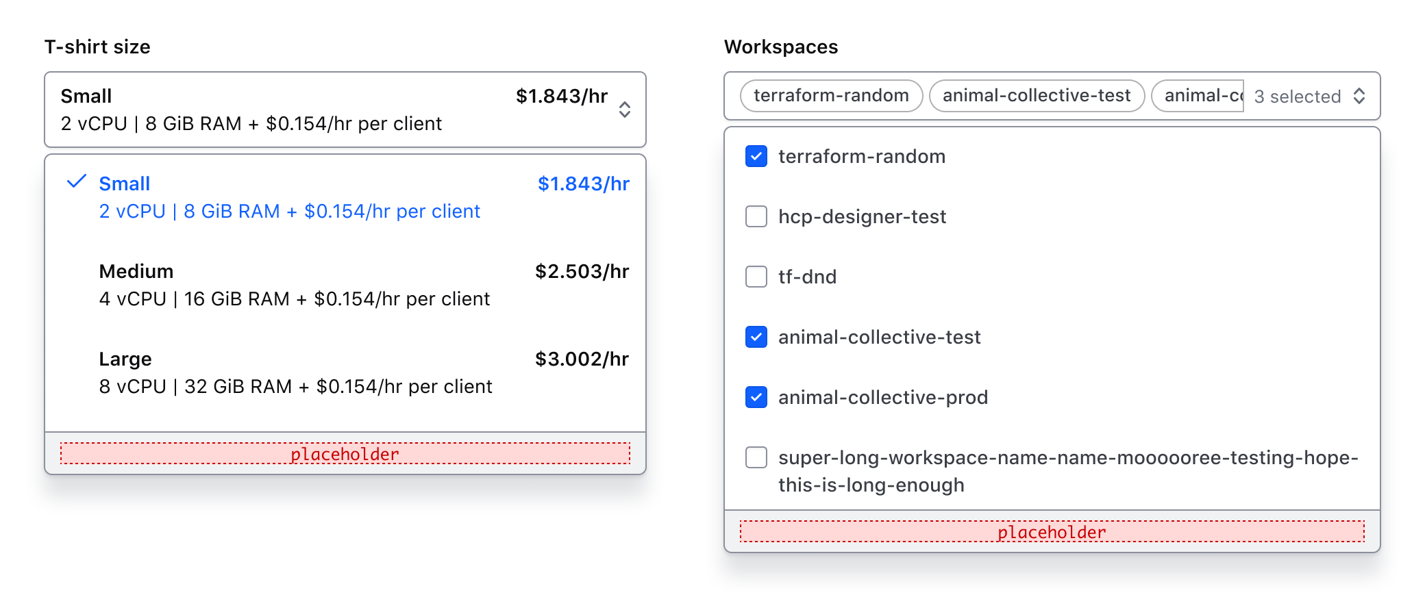 Showing the footer with generic content inside.